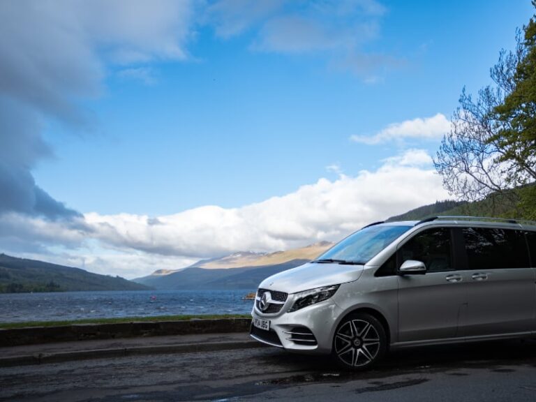 Pitlochry Transfers & Tours vehicle engaged in Scottish road trip