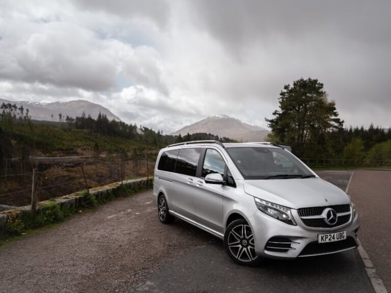 Private tour vehicle in the Scottish Highlands