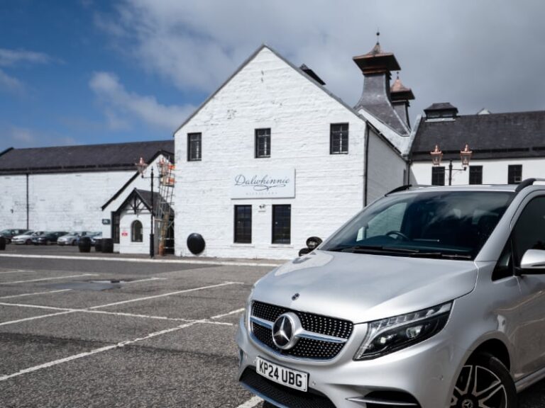 Dalwhinnie Distillery in Highland Scotland